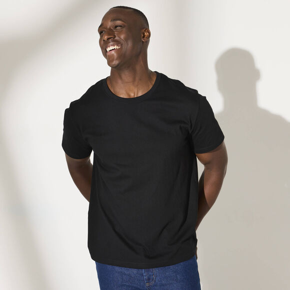 T-shirt met ronde hals en korte mouwen - set van 3 (zwart) T-shirt met ronde hals en korte mouwen - set van 3 (zwart)